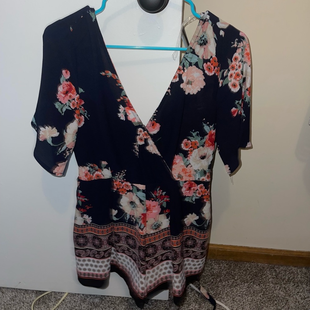 floral francesca’s romper